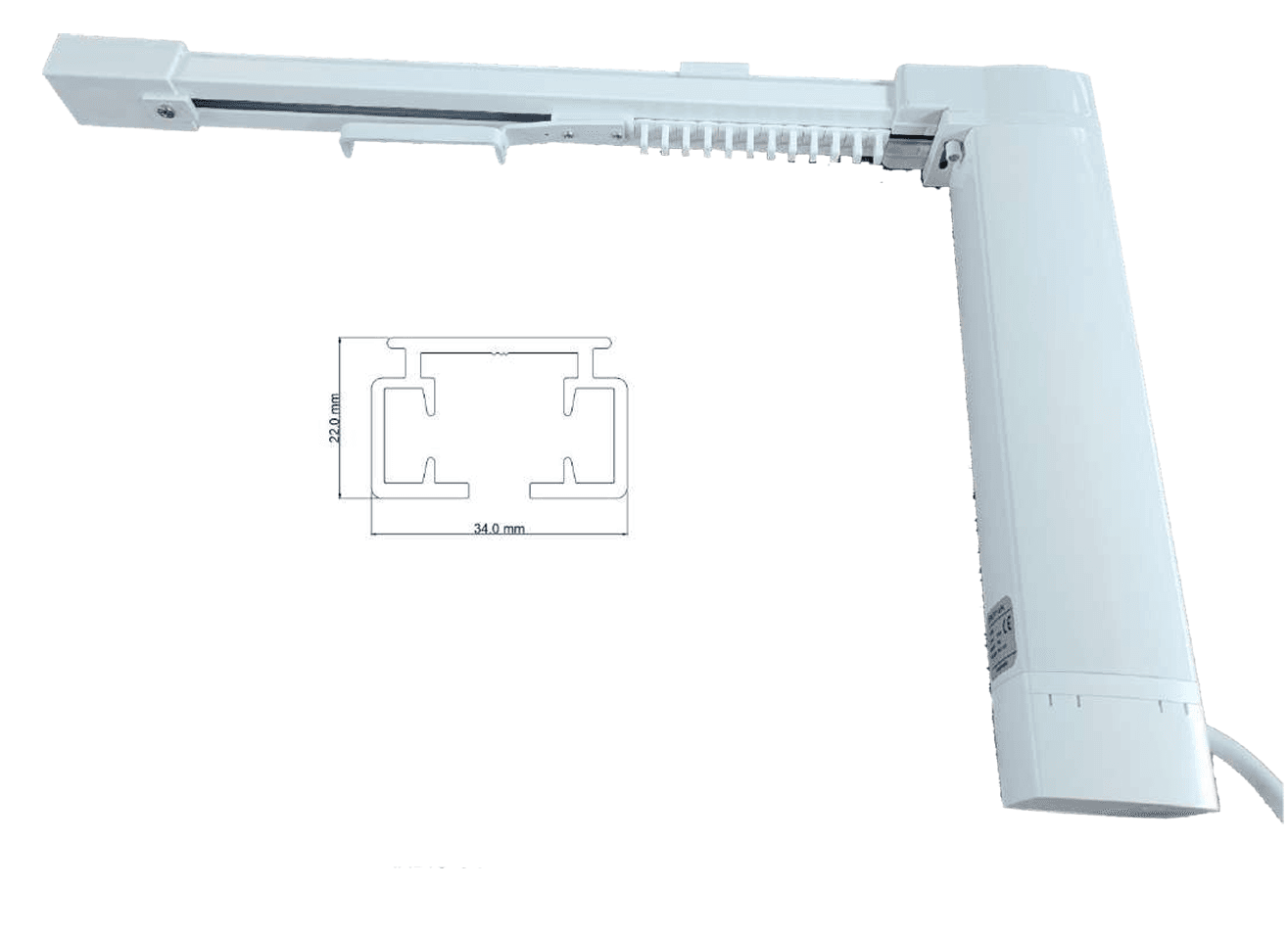 Riel Motorizado Triple Conexión